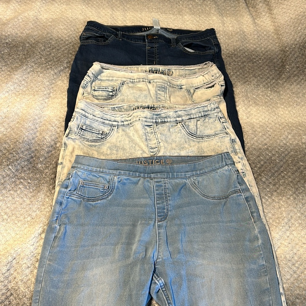 Justice, size 22plus child jeans
